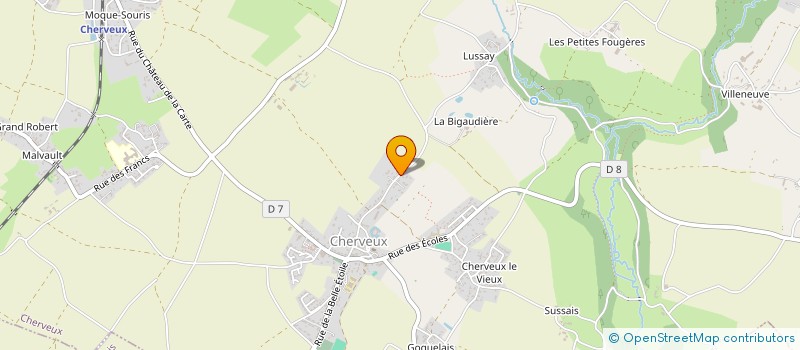 localisation de l'entreprise MONSIEUR MICKAEL DURANDEAU  CHERVEUX