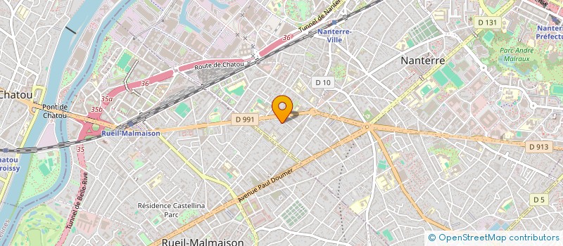 localisation de l'entreprise MONSIEUR MICKAEL DUTEAU  NANTERRE