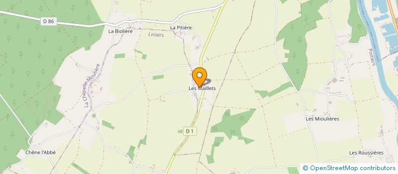 localisation de l'entreprise MONSIEUR MICKAEL DUVAULT  BELLEFONDS