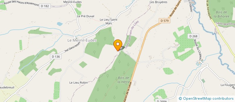 localisation de l'entreprise MONSIEUR MICKAEL DUVIVIER  LE MESNIL-EUDES