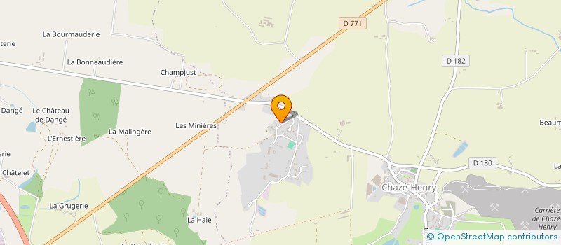 localisation de l'entreprise MONSIEUR MICKAEL ECHELARD à OMBREE D'ANJOU