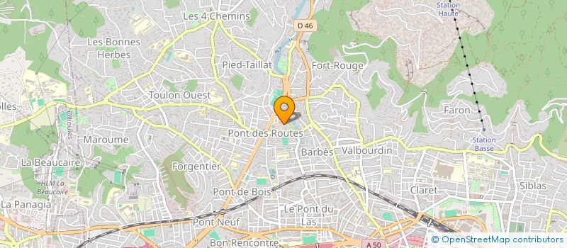 localisation de l'entreprise MONSIEUR MICKAEL EYMIN  TOULON