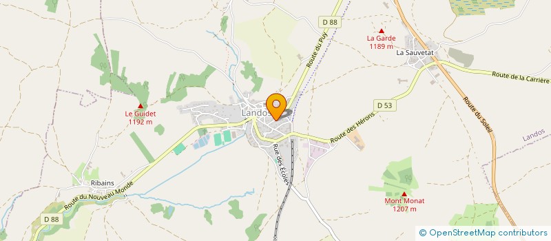 localisation de l'entreprise MONSIEUR MICKAEL FABRE  SAINT-CHRISTOPHE-D ALLIER