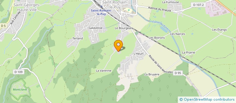 localisation de l'entreprise MONSIEUR MICKAEL FALCIONI à SAINT-ROMAIN-LE-PUY