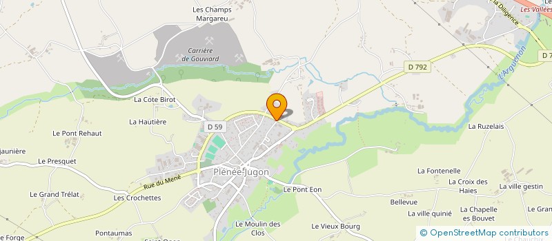 localisation de l'entreprise MONSIEUR MICKAEL FAVREL  PLENEE-JUGON