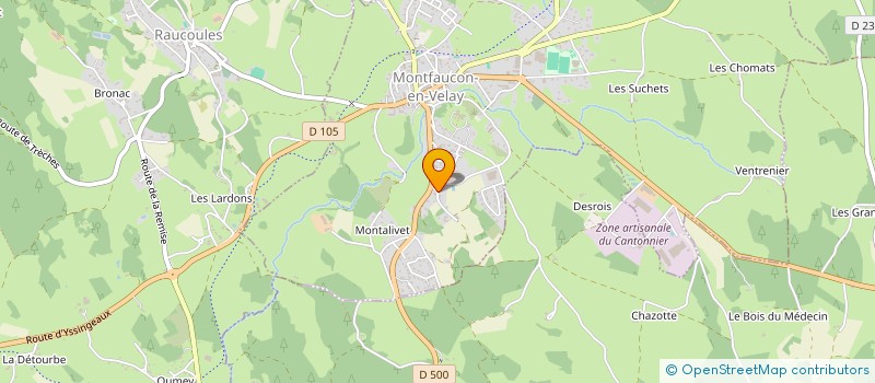 localisation de l'entreprise MONSIEUR MICKAEL FAYARD à MONTFAUCON-EN-VELAY