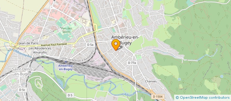 localisation de l'entreprise MONSIEUR MICKAEL FAYE à AMBERIEU-EN-BUGEY
