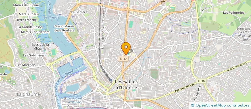 localisation de l'entreprise MONSIEUR MICKAEL FERCOT à LES SABLES D'OLONNE