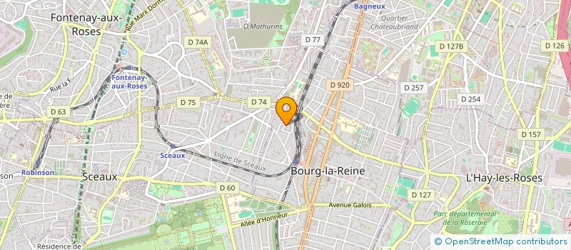 localisation de l'entreprise MONSIEUR MICKAEL FERREIRA à BOURG-LA-REINE