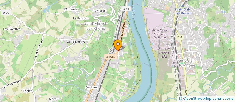 localisation de l'entreprise MONSIEUR MICKAEL FIGUEIREDO DE ABREU  SAINT-MICHEL-SUR-RHONE