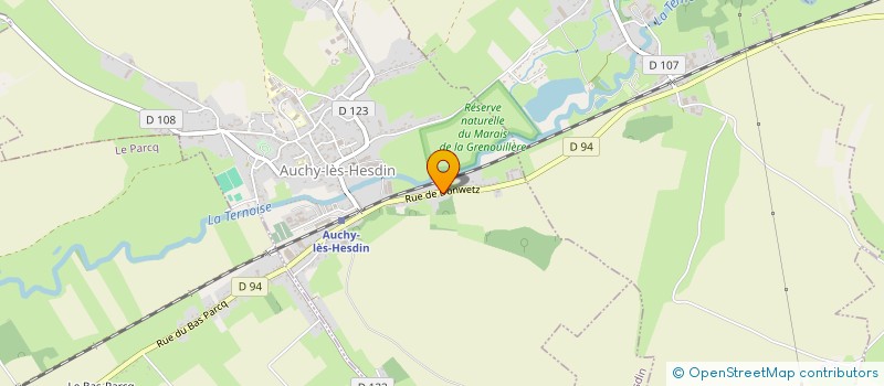 localisation de l'entreprise MONSIEUR MICKAEL FITZGERALD  AUCHY-LES-HESDIN