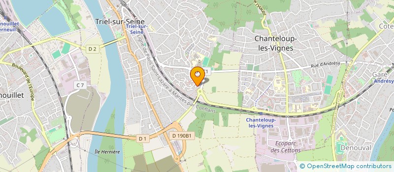 localisation de l'entreprise MONSIEUR MICKAEL FLEURY  TRIEL-SUR-SEINE