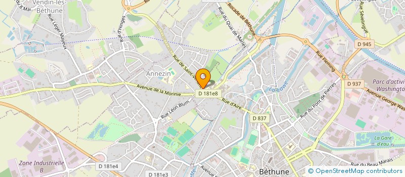 localisation de l'entreprise MONSIEUR MICKAEL FLOCH  BETHUNE