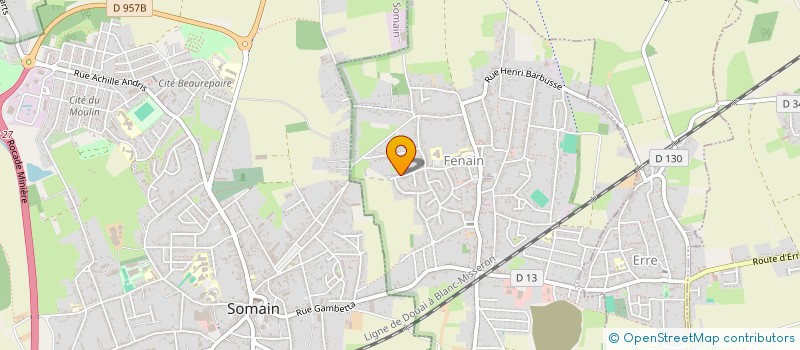 localisation de l'entreprise MONSIEUR MICKAEL FLORIN  FENAIN