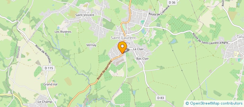 localisation de l'entreprise MONSIEUR MICKAEL FOND  SAINT-LAURENT-D'AGNY