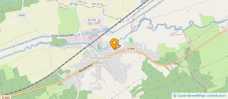 localisation de l'entreprise MONSIEUR MICKAEL FONGUEUSE  SERMAIZE-LES-BAINS