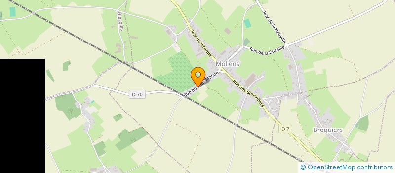 localisation de l'entreprise MONSIEUR MICKAEL FONTAINE  MOLIENS