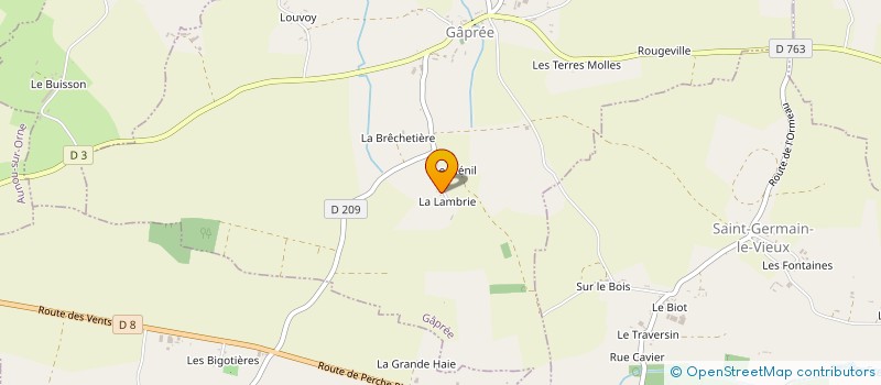 localisation de l'entreprise MONSIEUR MICKAEL FOSSEY à COURTOMER
