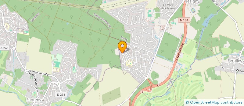 localisation de l'entreprise MONSIEUR MICKAEL FOUILLADE  LESIGNY