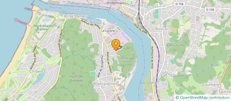 localisation de l'entreprise MONSIEUR MICKAEL FOURCADE  ANGLET