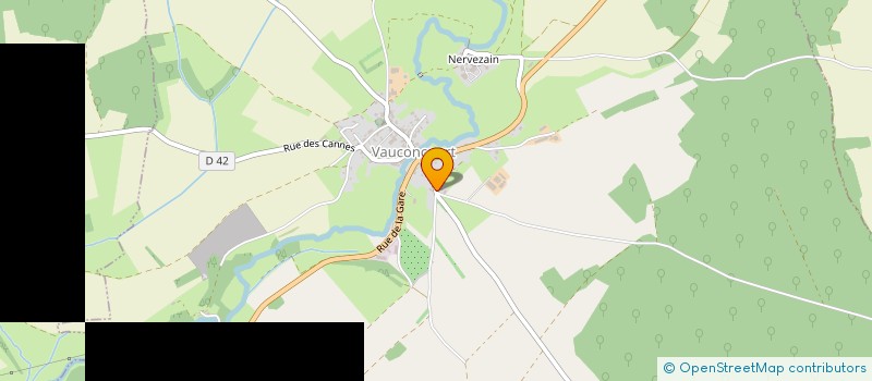 localisation de l'entreprise MONSIEUR MICKAEL FOUREAU  VAUCONCOURT-NERVEZAIN