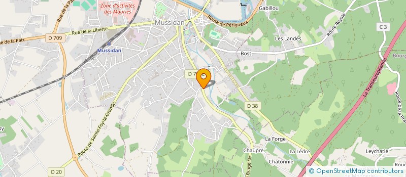 localisation de l'entreprise MONSIEUR MICKAEL FOUREAU à MUSSIDAN