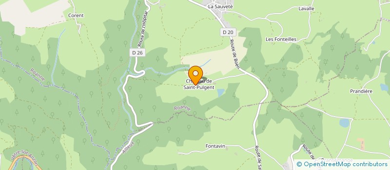 localisation de l'entreprise MONSIEUR MICKAEL FOURNIER  SAINT-MARTIN-LA-SAUVETE