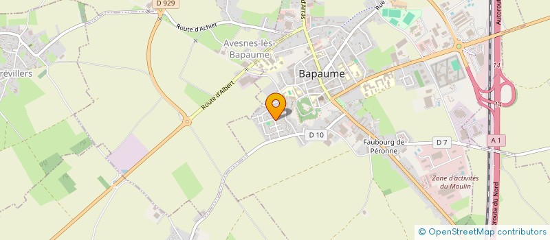 localisation de l'entreprise MONSIEUR MICKAEL FOURNIER  BAPAUME