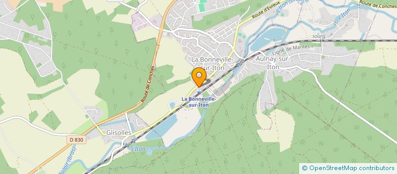 localisation de l'entreprise MONSIEUR MICKAEL FRANCOIS  LA BONNEVILLE-SUR-ITON