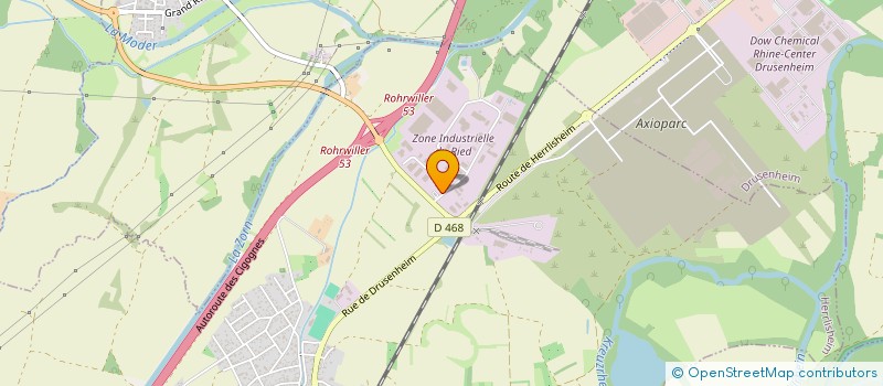 localisation de l'entreprise MONSIEUR MICKAEL FRAPPA  HERRLISHEIM