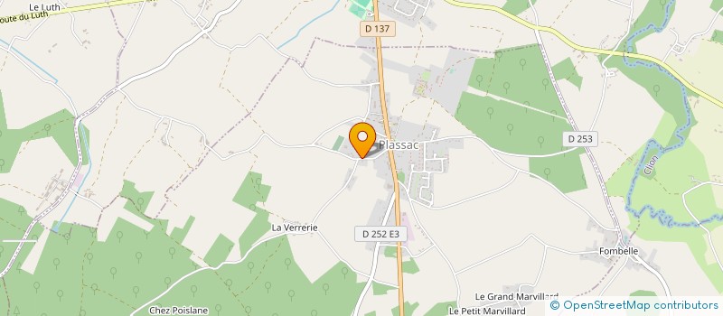 localisation de l'entreprise MONSIEUR MICKAEL FUCHS  PLASSAC