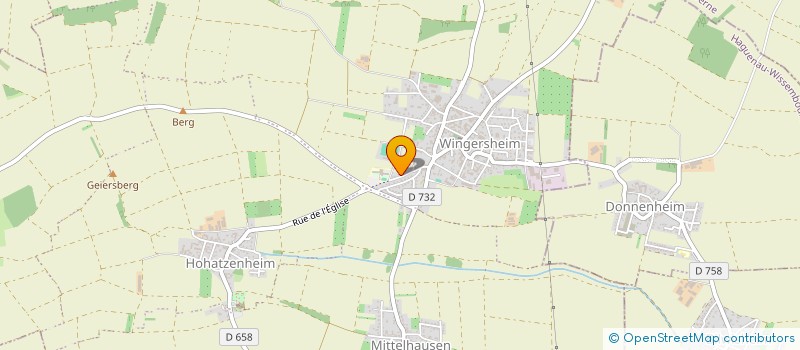 localisation de l'entreprise MONSIEUR MICKAEL FUCHS à WINGERSHEIM LES QUATRE BANS