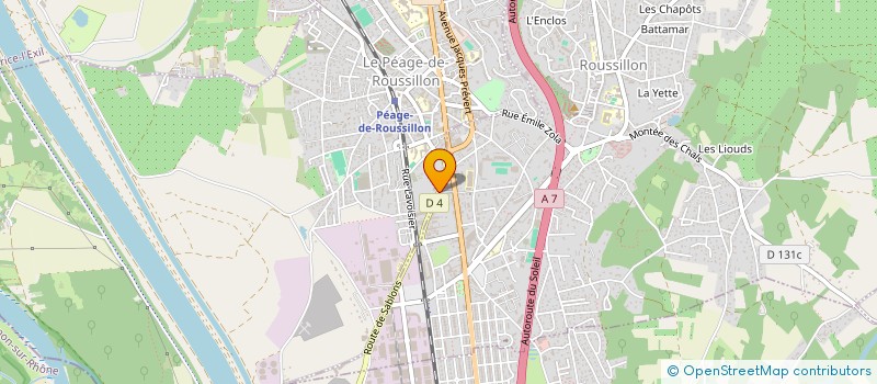 localisation de l'entreprise MONSIEUR MICKAEL FURNON à LE PEAGE-DE-ROUSSILLON