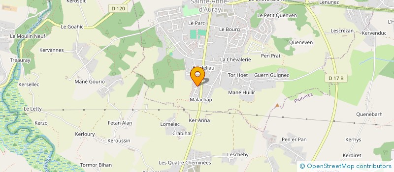 localisation de l'entreprise MONSIEUR MICKAEL GABORIEAU  SAINTE-ANNE-D'AURAY