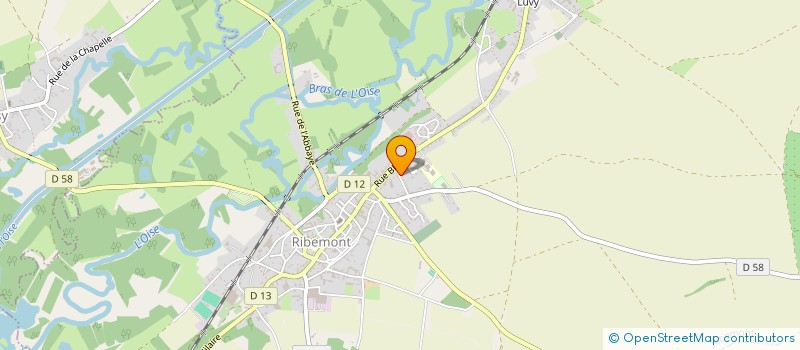 localisation de l'entreprise MONSIEUR MICKAEL GAIGNARD  RIBEMONT