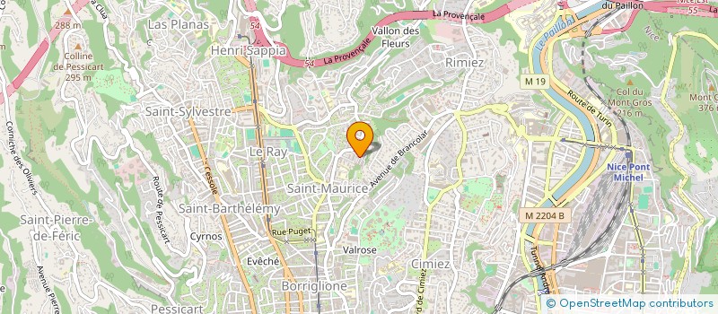 localisation de l'entreprise MONSIEUR MICKAEL GALLICCHIO  NICE