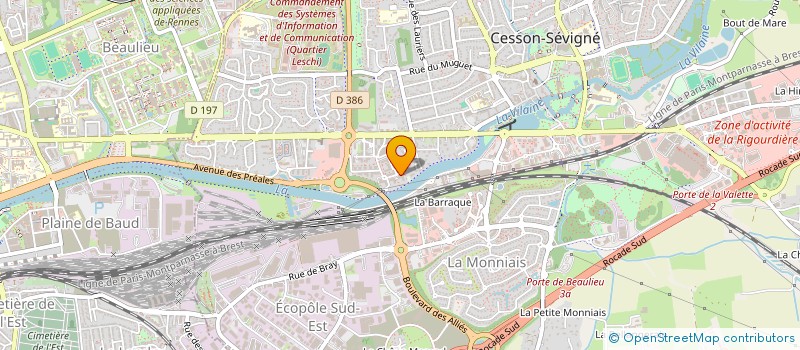 localisation de l'entreprise MONSIEUR MICKAEL GALODE  CESSON-SEVIGNE