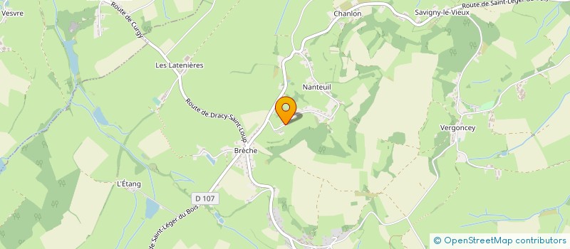 localisation de l'entreprise MONSIEUR MICKAEL GAMBIER  CURGY