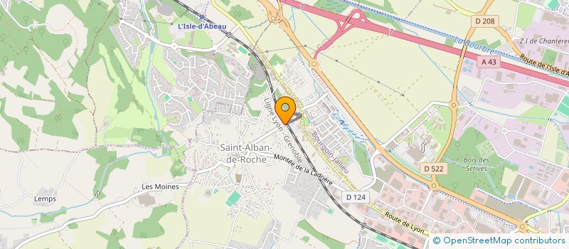 localisation de l'entreprise MONSIEUR MICKAEL GAND  SAINT-ALBAN-DE-ROCHE