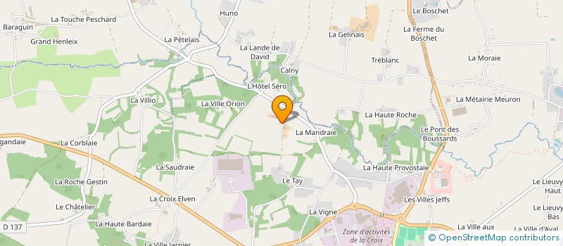 localisation de l'entreprise MONSIEUR MICKAEL GANDON à LA GACILLY