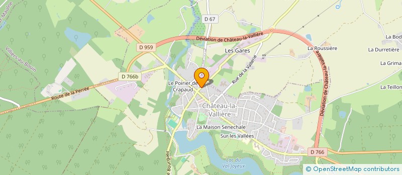 localisation de l'entreprise MONSIEUR MICKAEL GANDON  CHATEAU-LA-VALLIERE