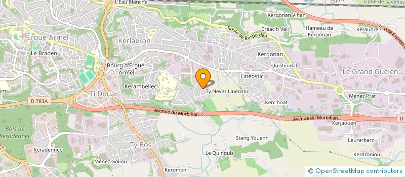 localisation de l'entreprise MONSIEUR MICKAEL GARANDEAU à QUIMPER