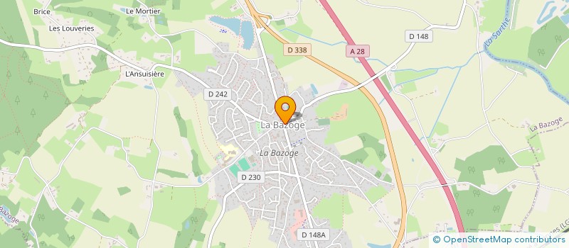 localisation de l'entreprise MONSIEUR MICKAEL GARREAU  LA BAZOGE