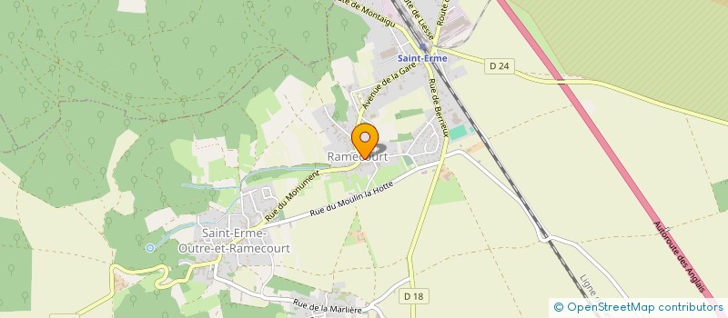 localisation de l'entreprise MONSIEUR MICKAEL GAUCHE  SAINT-ERME-OUTRE-ET-RAMECOURT