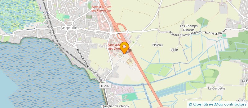 localisation de l'entreprise MONSIEUR MICKAEL GAULUPEAU  ANGOULINS