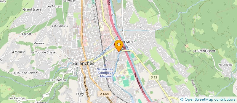 localisation de l'entreprise MONSIEUR MICKAEL GAUTHIER  SALLANCHES