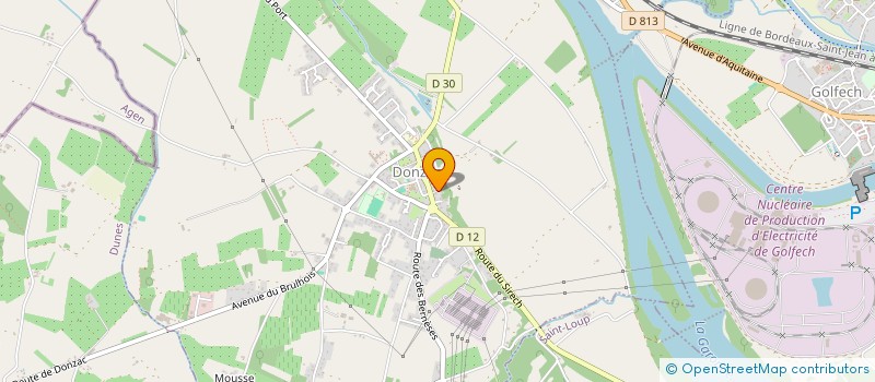 localisation de l'entreprise MONSIEUR MICKAEL GAUTHIER  DONZAC