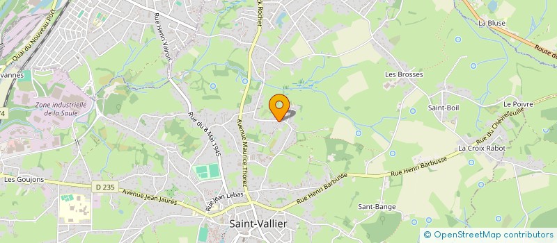 localisation de l'entreprise MONSIEUR MICKAEL GAUTHIER  SAINT-VALLIER