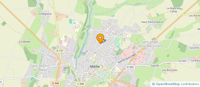 localisation de l'entreprise MONSIEUR MICKAEL GAUTIER  MELLE