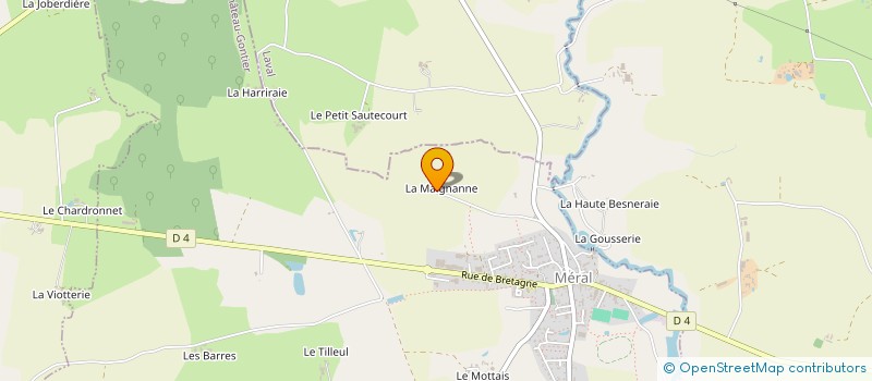 localisation de l'entreprise MONSIEUR MICKAEL GEGU  MERAL